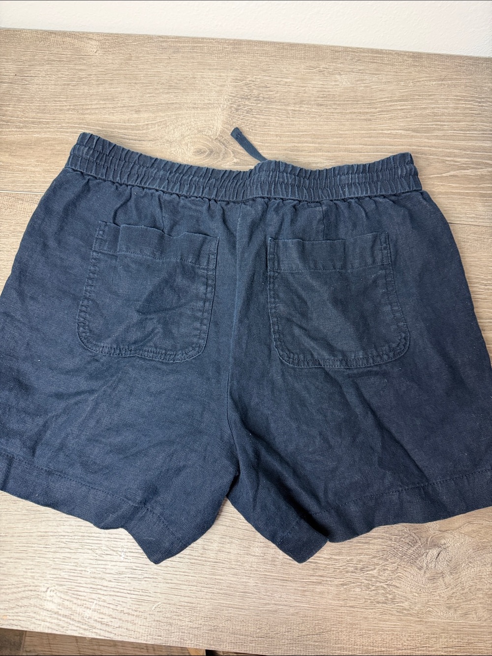 Talbots Dark Blue Linen Shorts MP - Picture 2 of 7
